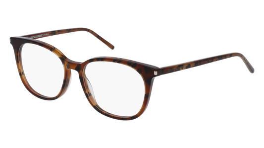 Saint Laurent Optical Frame Woman Havana Havana Transparent