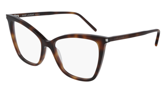 Saint Laurent Optical Frame Woman Havana Havana Transparent