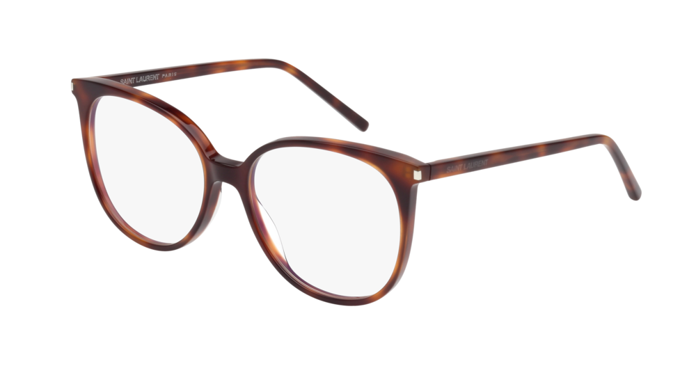 Saint Laurent Optical Frame Woman Havana Havana Transparent