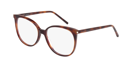 Saint Laurent Optical Frame Woman Havana Havana Transparent