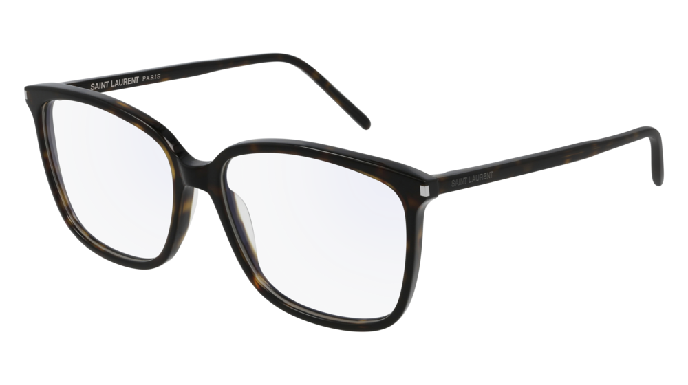 Saint Laurent Optical Frame Woman Havana Havana Transparent