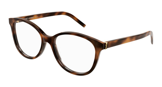 Saint Laurent Optical Frame Woman Havana Havana Transparent