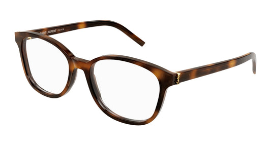 Saint Laurent Optical Frame Woman Havana Havana Transparent