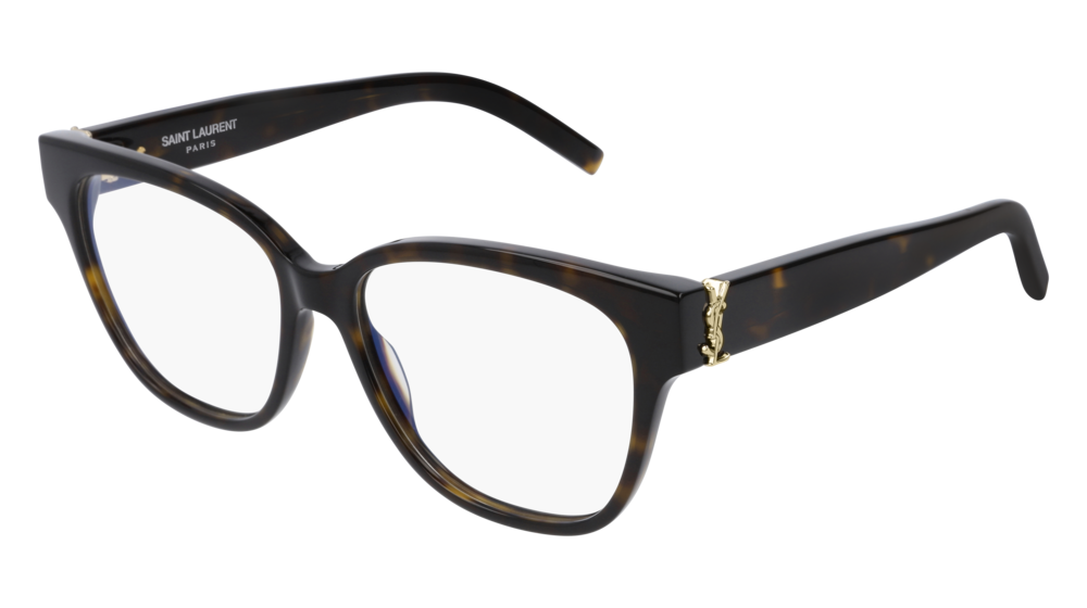 Saint Laurent Optical Frame Woman Havana Havana Transparent