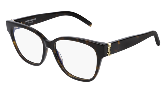 Saint Laurent Optical Frame Woman Havana Havana Transparent