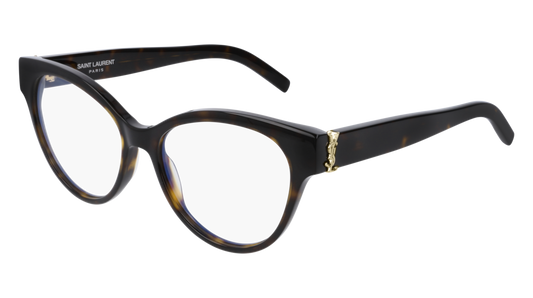 Saint Laurent Optical Frame Woman Havana Havana Transparent