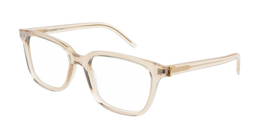 Saint Laurent Optical Frame Woman Nude Nude Transparent