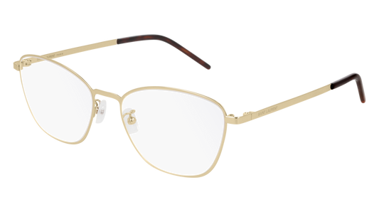 Saint Laurent Optical Frame Woman Gold Gold Transparent