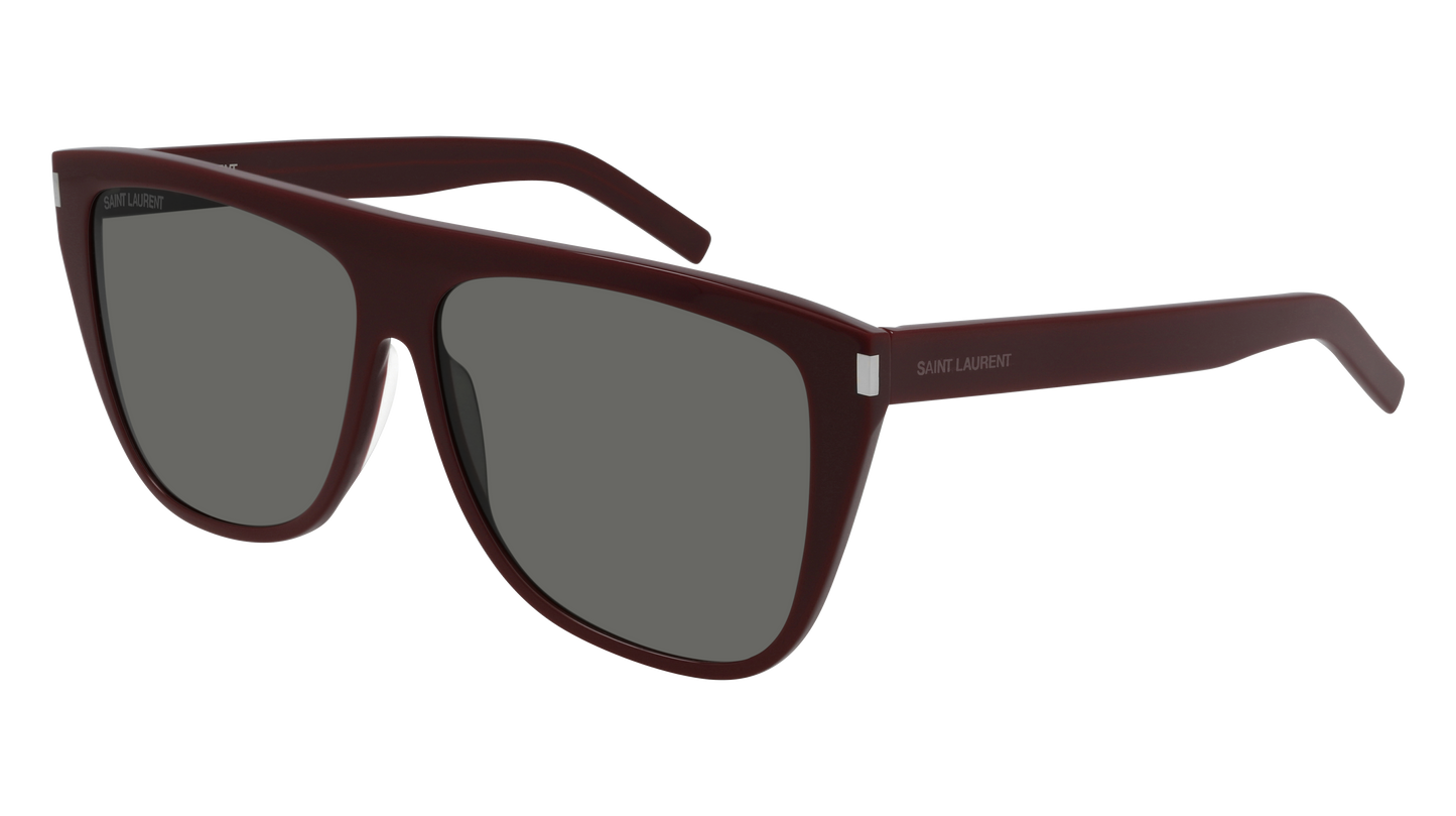 Saint Laurent Sunglass Man Red Burgundy Grey