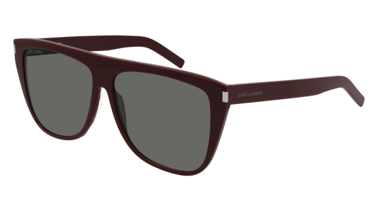 Saint Laurent Sunglass Man Red Burgundy Grey