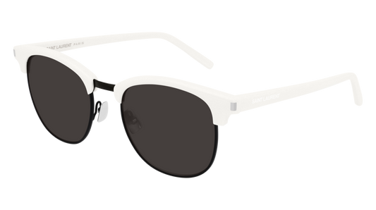 Saint Laurent Sunglass Man Ivory Ivory Black