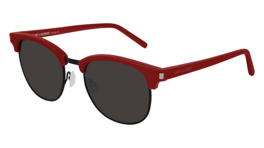 Saint Laurent Sunglass Man Red Red Black