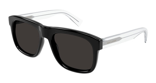 Saint Laurent Sunglass Man Black Crystal Black