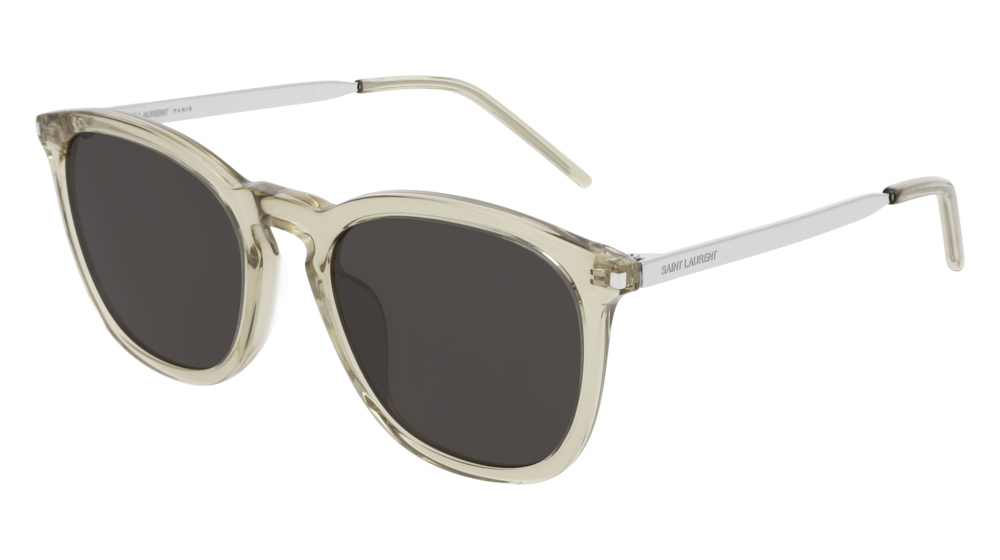 Saint Laurent Sunglass Man Brown Silver Black