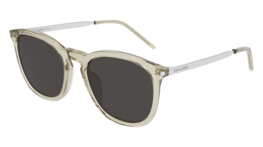 Saint Laurent Sunglass Man Brown Silver Black