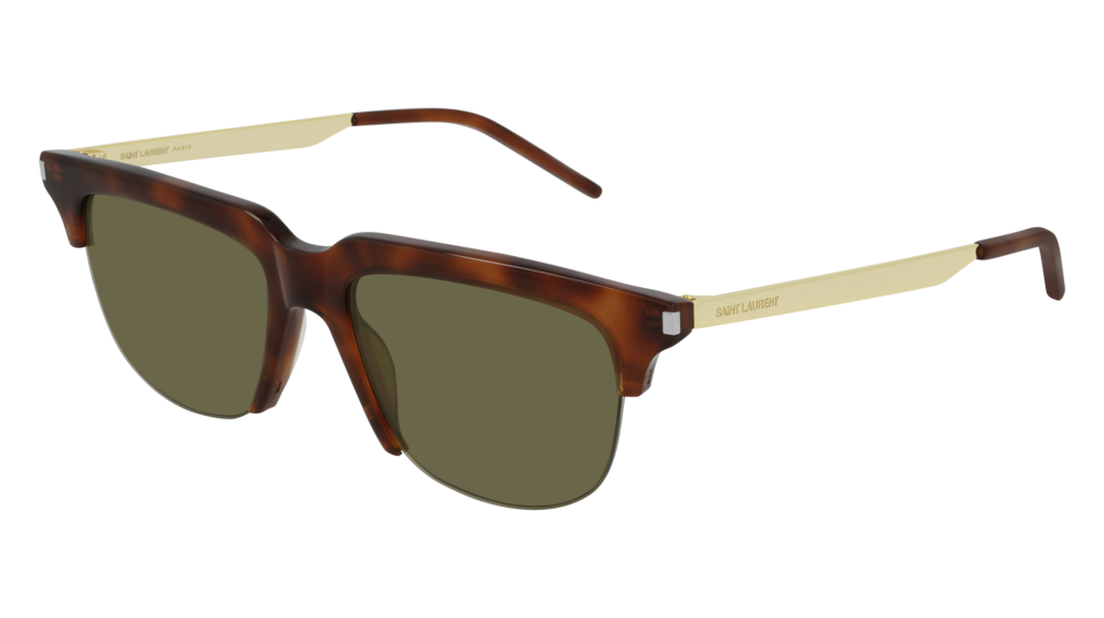 Saint Laurent Sunglass Man Havana Gold Brown