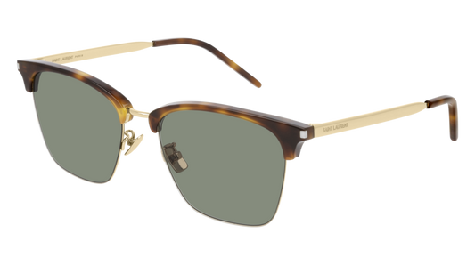 Saint Laurent Sunglass Man Havana Gold Green