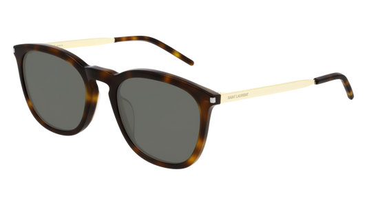 Saint Laurent Sunglass Man Havana Gold Green