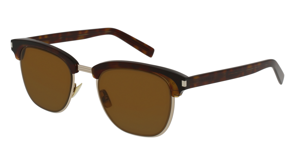 Saint Laurent Sunglass Man Havana Havana Brown