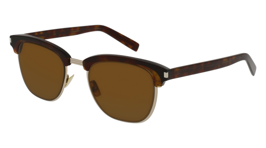 Saint Laurent Sunglass Man Havana Havana Brown