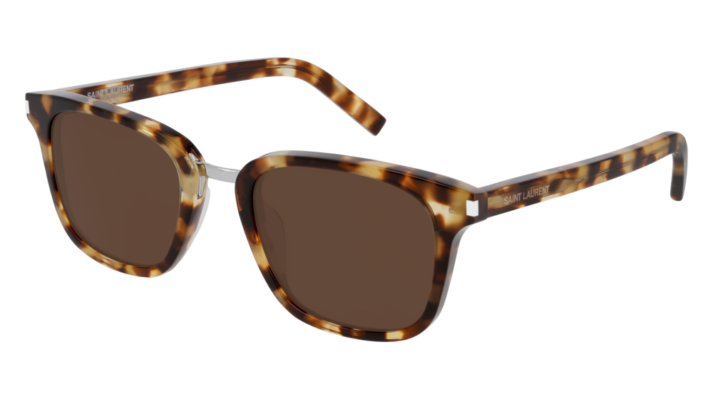 Saint Laurent Sunglass Man Havana Havana Brown