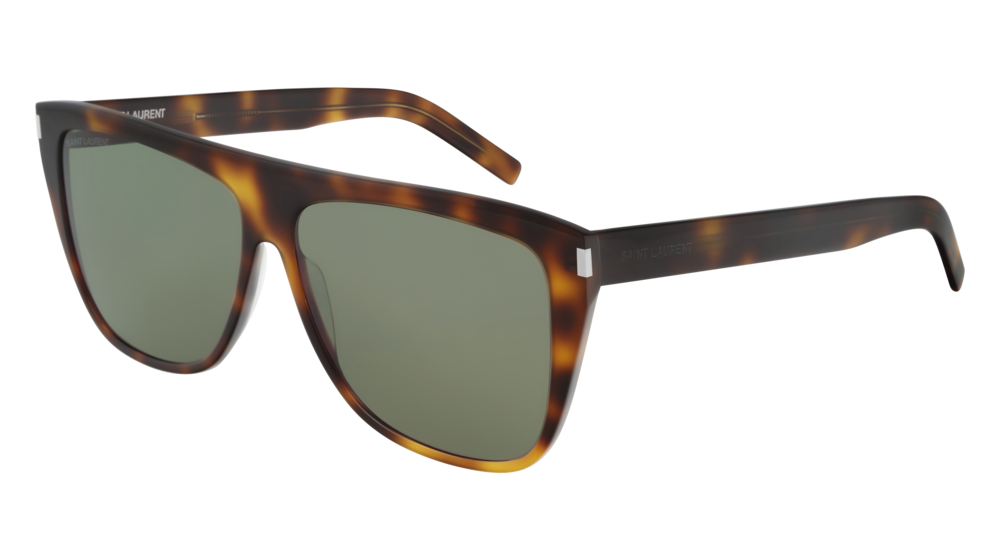 Saint Laurent Sunglass Man Havana Havana Green