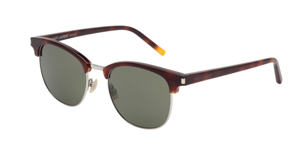 Saint Laurent Sunglass Man Havana Havana Green