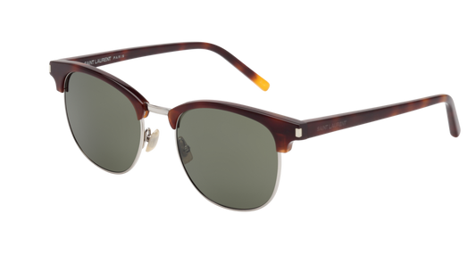 Saint Laurent Sunglass Man Havana Havana Green