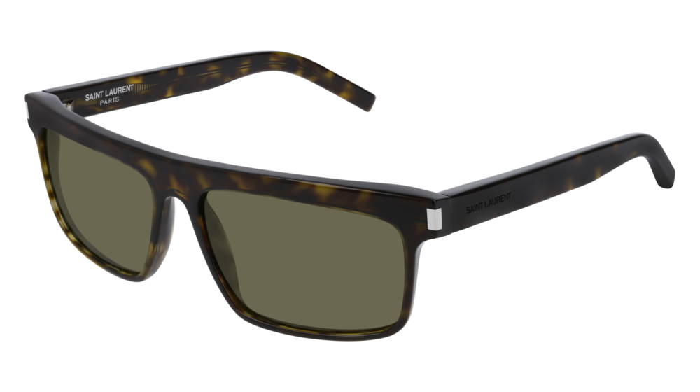 Saint Laurent Sunglass Man Havana Havana Green