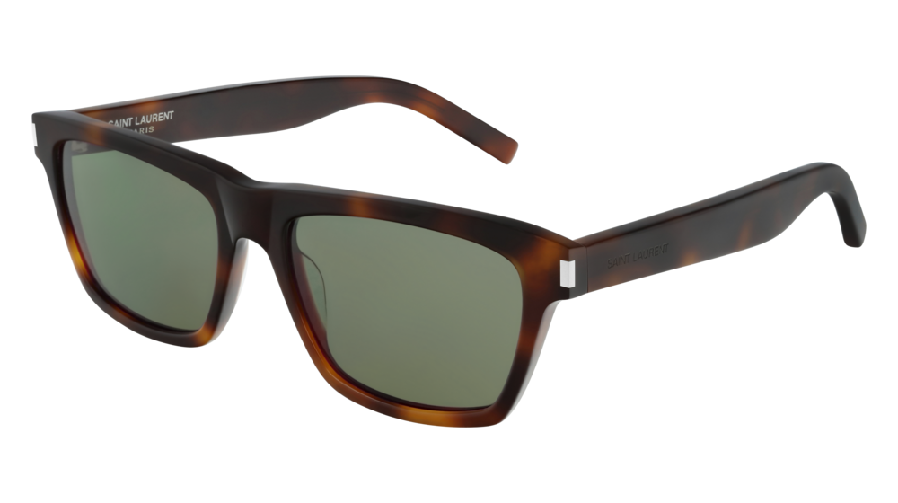 Saint Laurent Sunglass Man Havana Havana Green