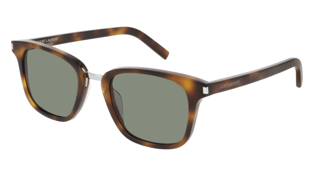 Saint Laurent Sunglass Man Havana Havana Green