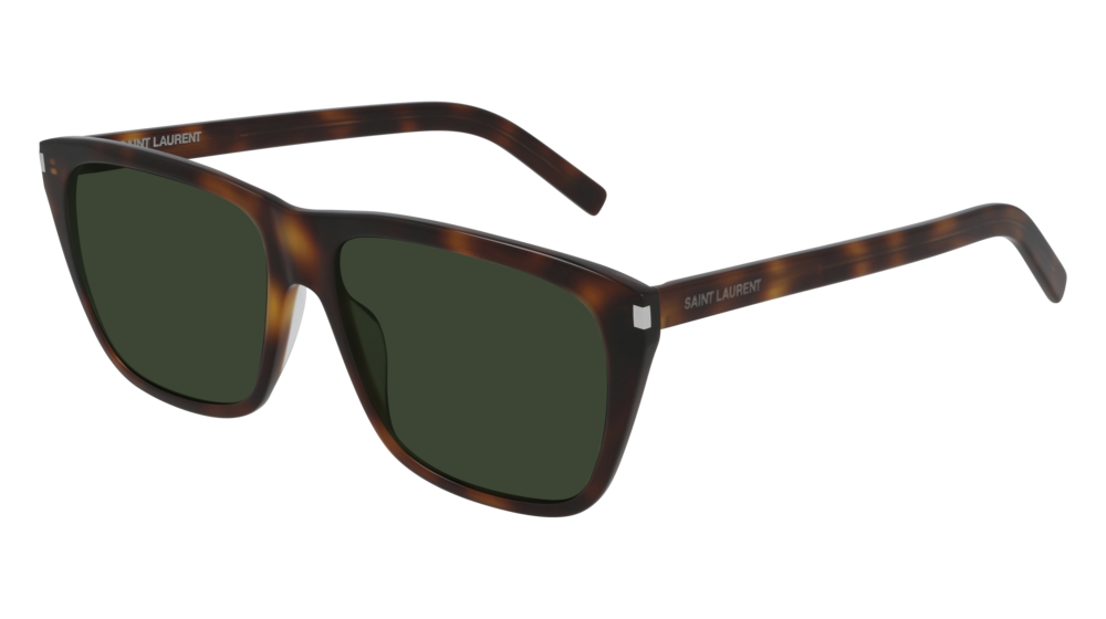 Saint Laurent Sunglass Man Havana Havana Green