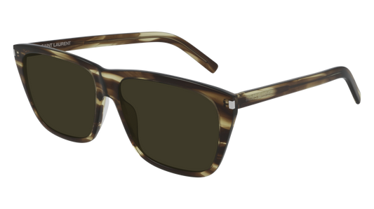 Saint Laurent Sunglass Man Havana Havana Green