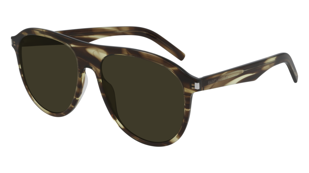 Saint Laurent Sunglass Man Havana Havana Green