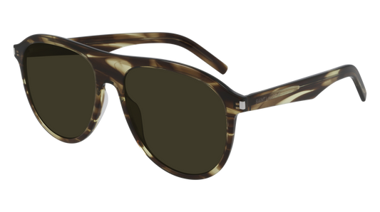 Saint Laurent Sunglass Man Havana Havana Green