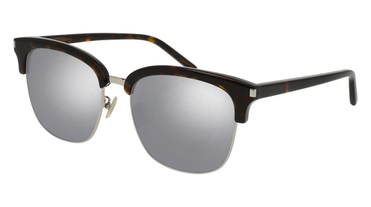 Saint Laurent Sunglass Man Havana Havana Silver