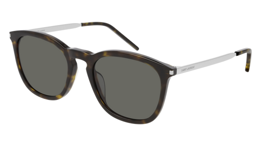 Saint Laurent Sunglass Man Havana Silver Grey