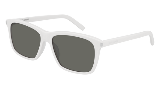 Saint Laurent Sunglass Man Ivory Ivory Grey