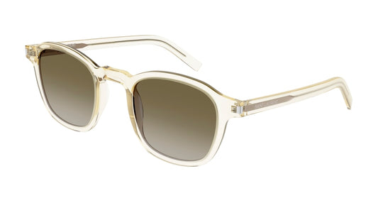 Saint Laurent Sunglass Man Yellow Yellow Brown