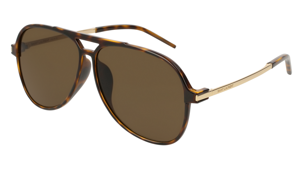 Saint Laurent Sunglass Man Havana Gold Brown