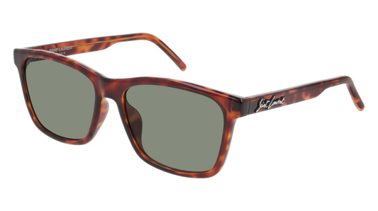 Saint Laurent Sunglass Man Havana Havana Green