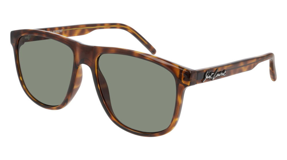 Saint Laurent Sunglass Man Havana Havana Green