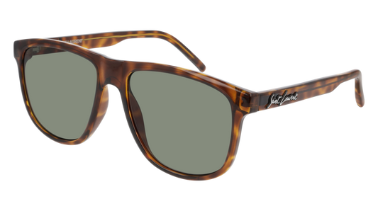 Saint Laurent Sunglass Man Havana Havana Green