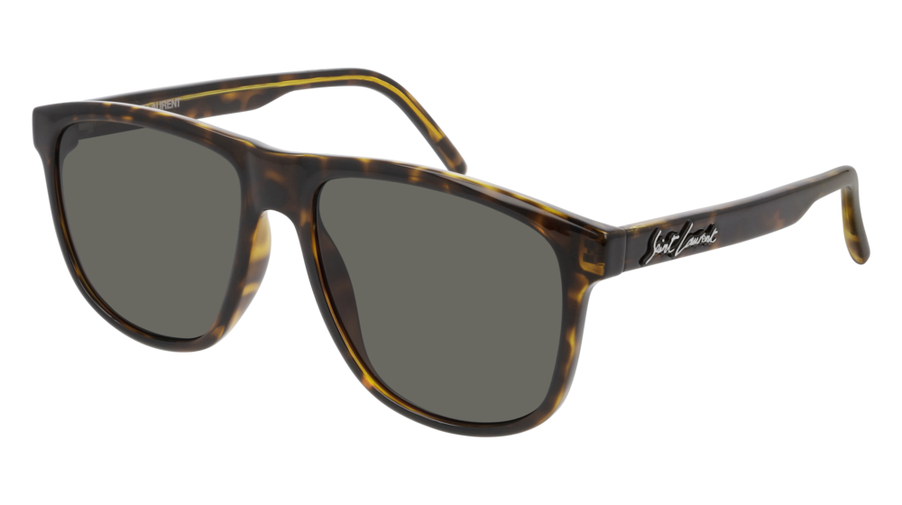 Saint Laurent Sunglass Man Havana Havana Grey