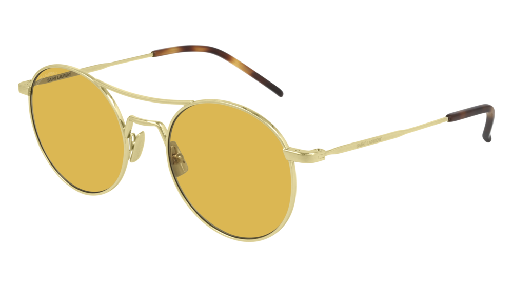 Saint Laurent Sunglass Man Gold Gold Yellow