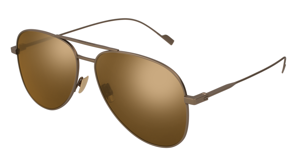 Saint Laurent Sunglass Man Bronze Bronze Brown