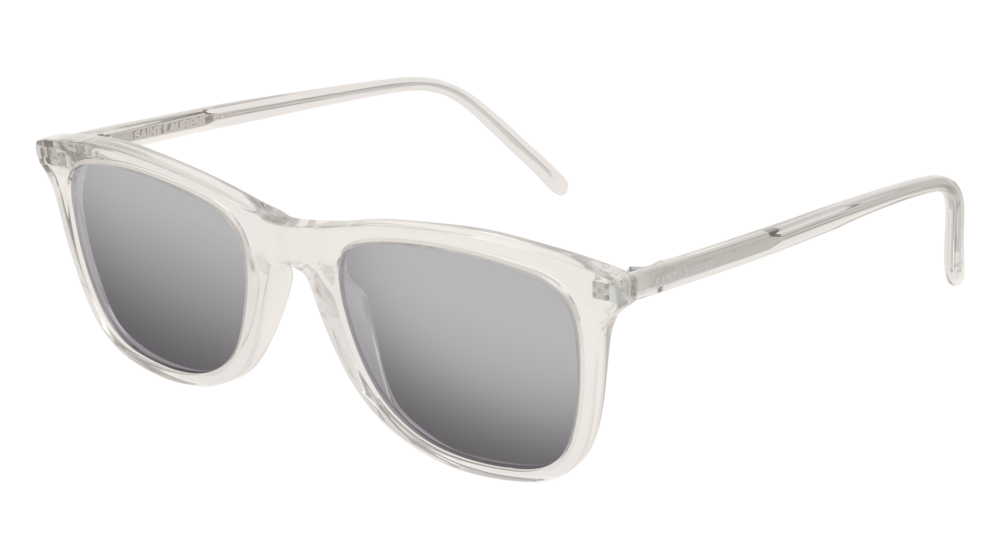 Saint Laurent Sunglass Unisex Beige Beige Silver