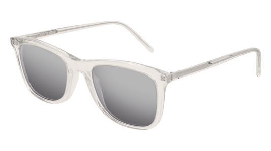 Saint Laurent Sunglass Unisex Beige Beige Silver