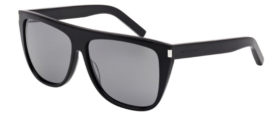 Saint Laurent Sunglass Unisex Black Black Grey