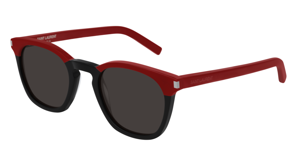 Saint Laurent Sunglass Unisex Black Red Grey